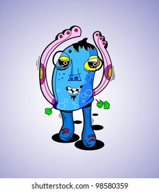 Funky monster character