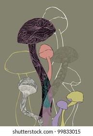 Funky Mushrooms