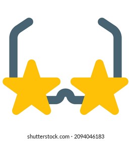 Funky music genre with glasses and the stars