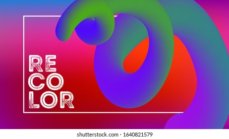 Funky Neon Blend Vector Background. Iridescent Noble Vector Color Overlay. Dreamy Neon Bright Trendy Landing Page. Trendy Colorful Vibrant Horizontal Banner. Vivid 80s Cool Gradient Neon Blend Cover.