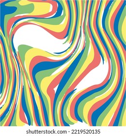 Funky psychadelic 80s pattern with moving lines