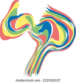 Funky psychadelic 80s pattern with moving lines