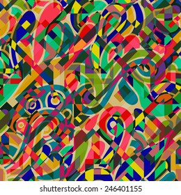 patrón inestable psicodélico