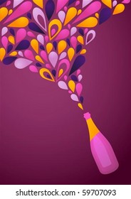 Funky purple wine background