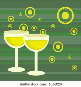 funky retro drinks