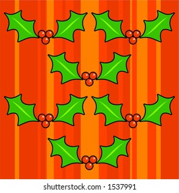 funky retro holly background