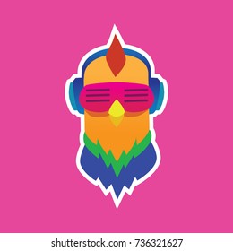 funky rooster full color