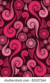 Funky seamless pattern, illustration
