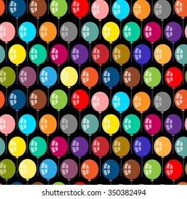 Funky seamless pattern. Kids wallpaper. 