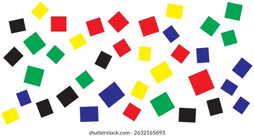 Funky simple seamless pattern with colorful rectangles. Repeatable white minimalistic background. Trendy vibrant print. Memphis design - fashion style 80-90s. vector Eps 10
