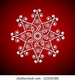 funky snowflake flower shape