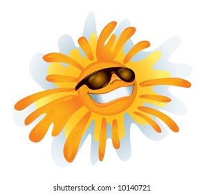 Funky Sun (vector). In the gallery also available XXL jpeg image made from this vector