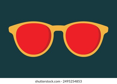 Funky sunglasses for retro illustration
