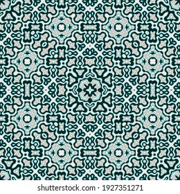 Los motivos tribales divertidos son un diseño gráfico sin fisuras. Ornamento continuo de la moda. Las cortinas imprimen un patrón interminable. Diseño de época. La decoración interior está impresa.
