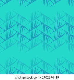 Funky Tropical Vector Seamless Pattern. Nice Summer Textile. Beautiful Male Shirt Female Dress Texture. Doodle Floral Background. Monstera Dandelion Feather Banana Leaves Tropical Seamless Pattern.