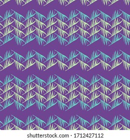 Funky Tropical Vector Seamless Pattern. Elegant Male Shirt Female Dress Texture. Feather Banana Leaves Monstera Dandelion Tropical Seamless Pattern. Drawn Floral Background. Nice Summer Textile.