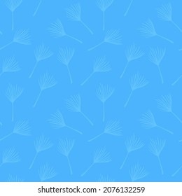 Funky Tropical Vector Seamless Pattern. Chic Summer Textile. Painted Floral Background. Elegant Male Shirt Female Dress Texture. Dandelion Monstera Feather Banana Leaves Tropical Seamless Pattern.