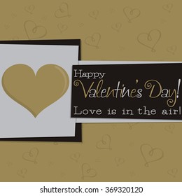 Funky Valentine's Day card in vector format.