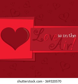 Funky Valentine's Day card in vector format.