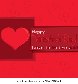 Funky Valentine's Day card in vector format.