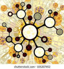 Funky vector background.