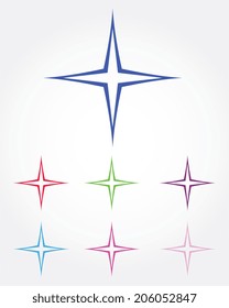 Funky Vector Intergalactic Star Set