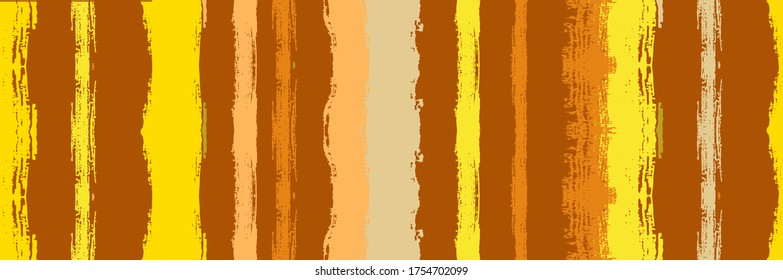 Funky Vertical Stripes Seamless Background. Winter Autumn Funky Fashion Print. Summer Spring Distress Stripes. Torn Vector Watercolor Paint Lines. Hand Painted Lines Texture. Dirty Graffiti Trace.