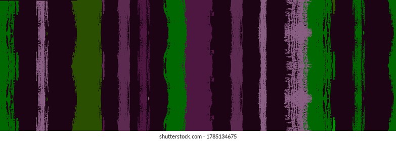 Funky Vertical Stripes Seamless Background. Fantástico rastreo de graffiti. El Invierno Otoño Funky Fashion Fabric. Rayas de socorro de primavera de verano. Colores de pintura de color de agua del vector desgarrado. Cartel de las líneas de tinta de Gouache.