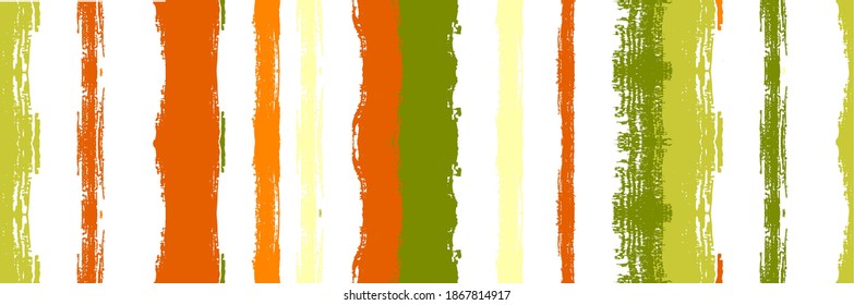 Funky Vertical Stripes Seamless Background. Watercolor Lines Texture. Dirty Graffiti Trace. Torn Vector Watercolor Paint Lines. Winter Autumn Funky Fashion Print. Spring Summer Distress Stripes.