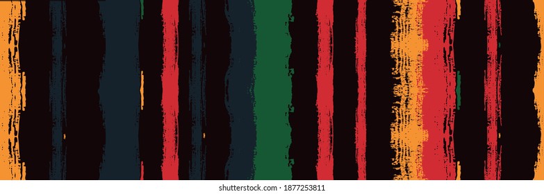 Funky Vertical Stripes Seamless Background. Torn Distress Trace. Summer Spring Graffiti Stripes. Winter Autumn Bright Fashion