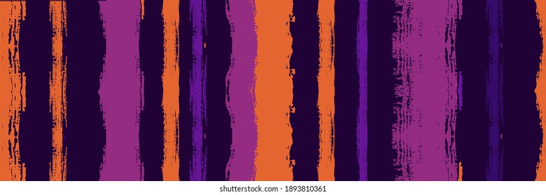 Funky Vertical Stripes Seamless Background. Watercolor Lines Design. Spring Summer Graffiti Stripes. Winter Autumn Bright Fashion Textile. Torn Vector Watercolor Paint Lines. Dirty Distress Trace.