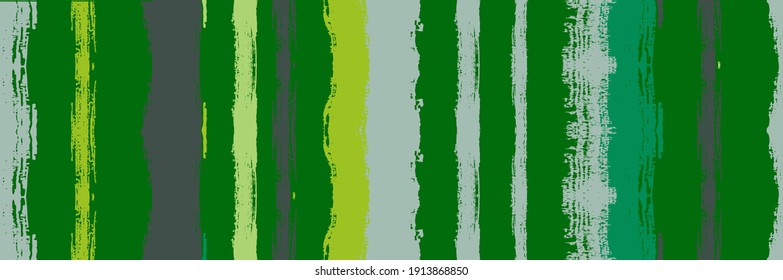 Funky Vertical Stripes Seamless Background. Colores de pintura de color de agua del vector desgarrado. Impresión de moda brillante en invierno de otoño. Graffiti de verano de primavera. Traza de la distancia fría. Pancarta de líneas de pincel.