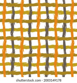 Funky Vertical Stripes Seamless Background. grunge stripes, modern paintbrush line for wrapping, wallpaper. geometric sailor paint stripes. blue ink brush strokes.