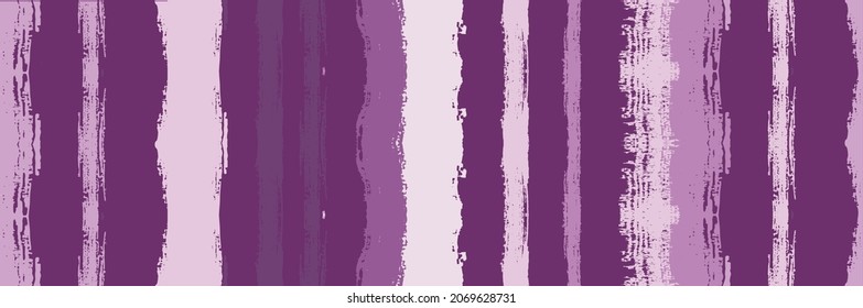 Funky Vertical Stripes Seamless Background. Dirty Vector Watercolor Paint Lines. Spring Summer Graffiti Stripes. Hand Painted Lines Banner. Torn Distress Trace. Autumn Winter Modern Fashion Print.