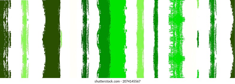 Funky Vertical Stripes Seamless Background. Cool Vector Watercolor Paint Lines. Ink Brushed Lines Design. Winter Autumn Modern Fashion Textile. Summer Spring Distress Stripes. Dirty Graffiti Trace.