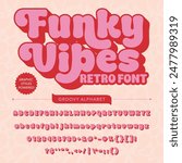 Funky Vibes Retro Vintage Display bold Font alphabet