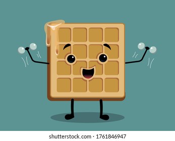 the funky waffle is engaged in fitness