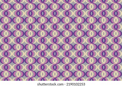 Funky wavy line geometric seamless pattern. Retro vintage 80s style design graphic 1980s background. Wavy line shapes vector illustration.
Abstract stylish 80s era.