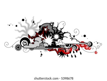 Funky weather illustration