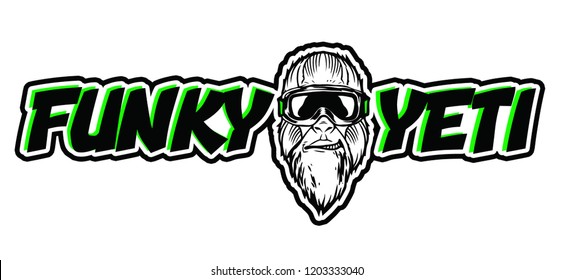 Funky Yeti Snowboard Logo