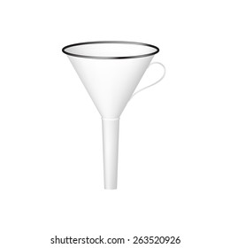 Funnel in black and white design
