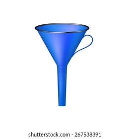 Funnel in blue design