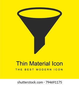 Funnel Bright Yellow Material Minimal Icon Or Logo Design