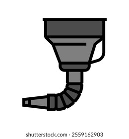 funnel car repair tool color icon vector. funnel car repair tool sign. isolated symbol illustration
