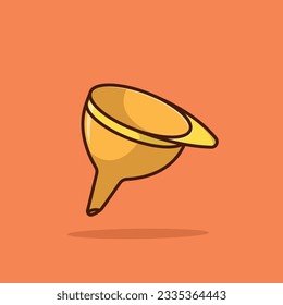 Funnel cartoon vector illustration kitchen concept icon isolated