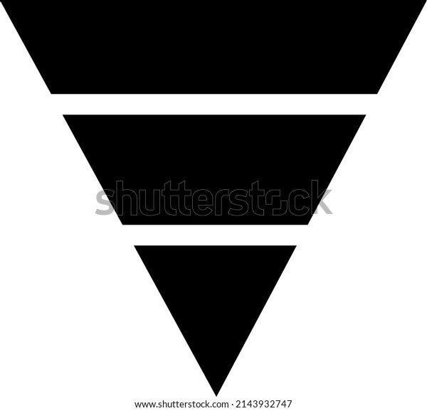 Funnel Diagram Icon Vector Illustration On Stock Vector (Royalty Free