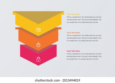 Funnel diagram template vector image 3