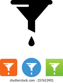 Funnel with drop icon
