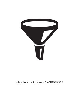 Icono De Filtro De Embudo En El Vector De Diseño De Moda Eps 10