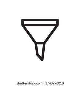 Icono De Filtro De Embudo En El Vector De Diseño De Moda Eps 10